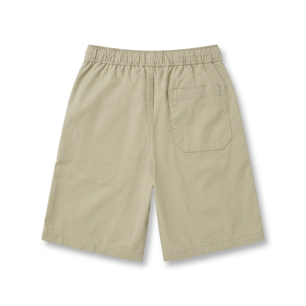 Classic Beige Comfort Fit Shorts