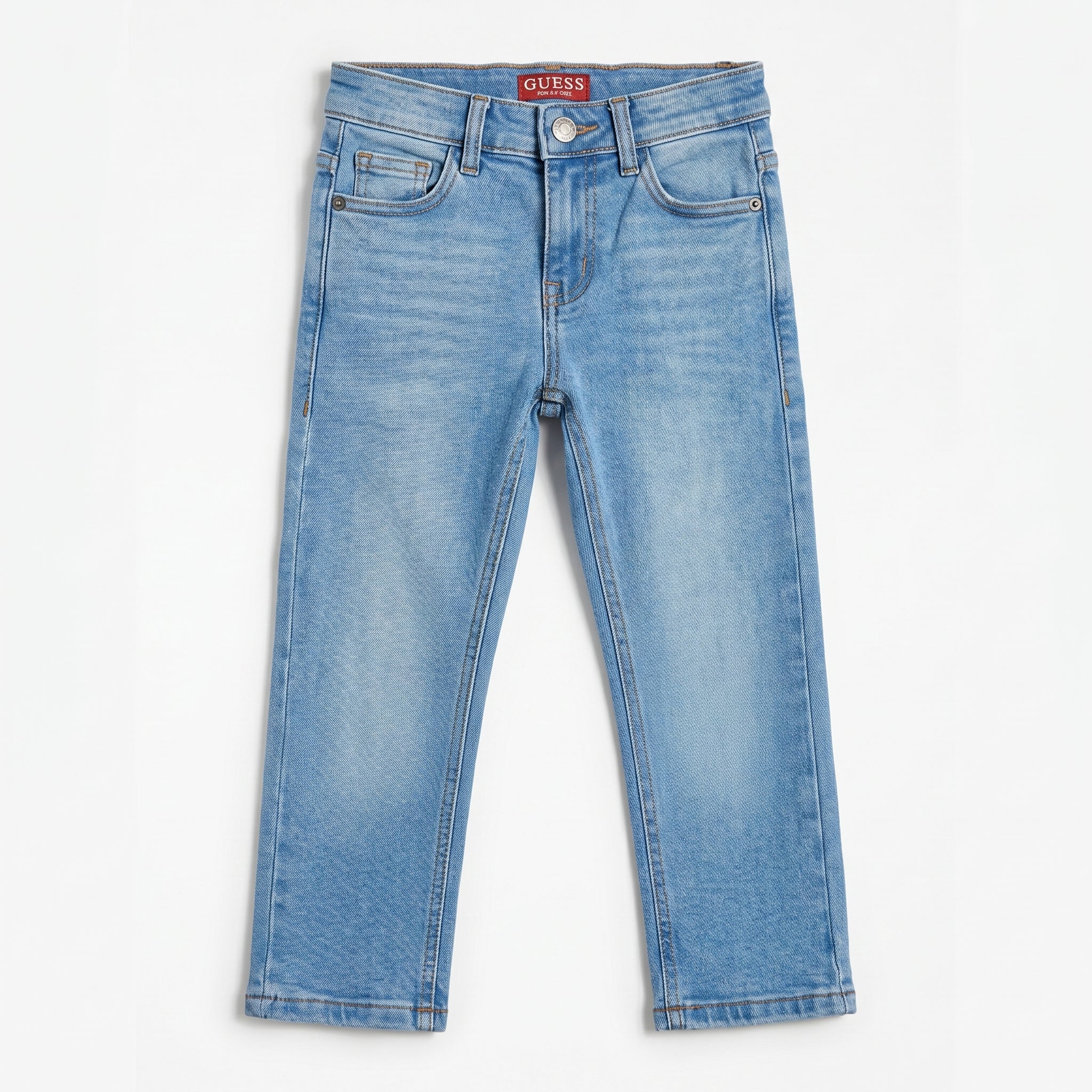 Boys Light Wash Slim Fit Denim
