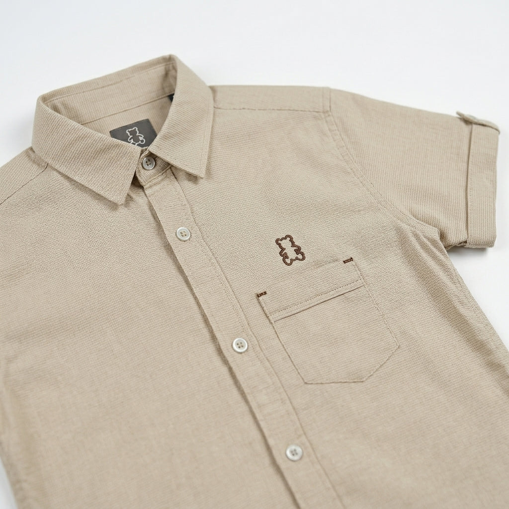 Boys Everyday Essential Beige Shirt