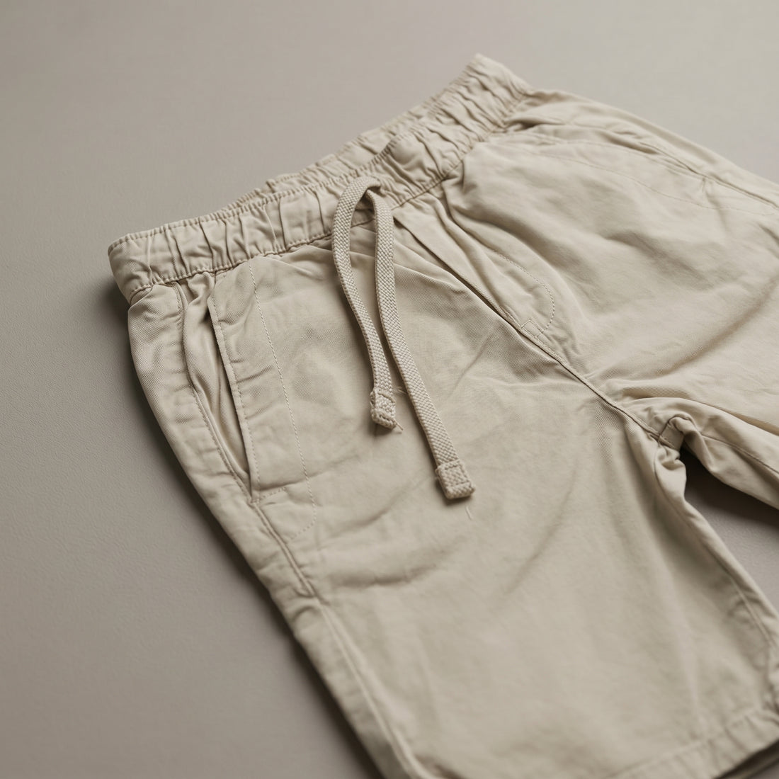Classic Beige Comfort Fit Shorts