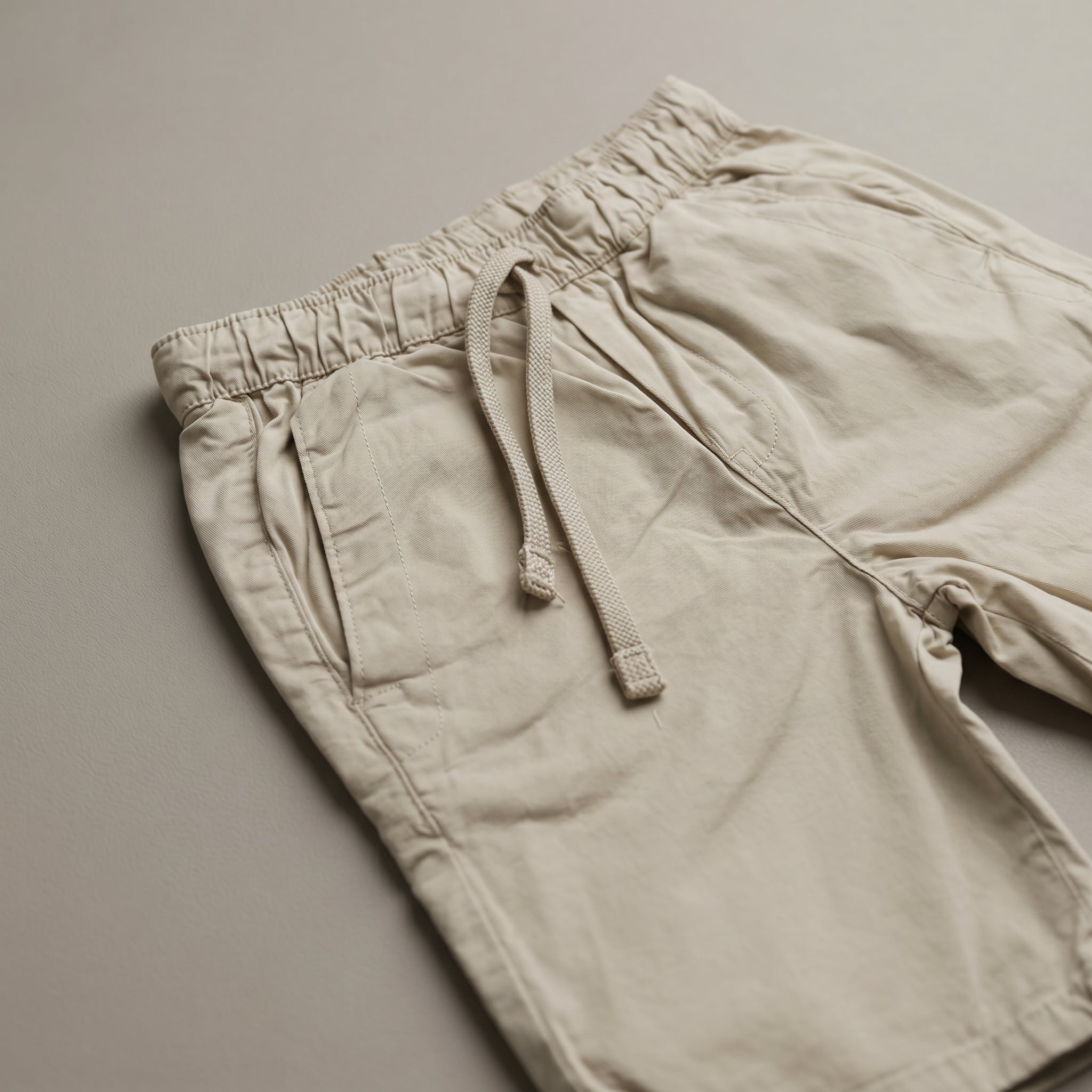 Classic Beige Comfort Fit Shorts