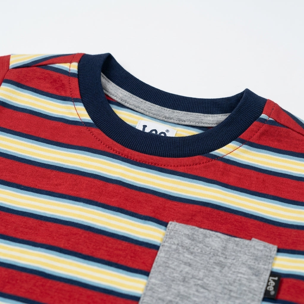 Red&Yellow Strips Newborn Baby Boy T-Shirt