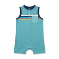 Baby Boys’ Teal Henley Bodysuit