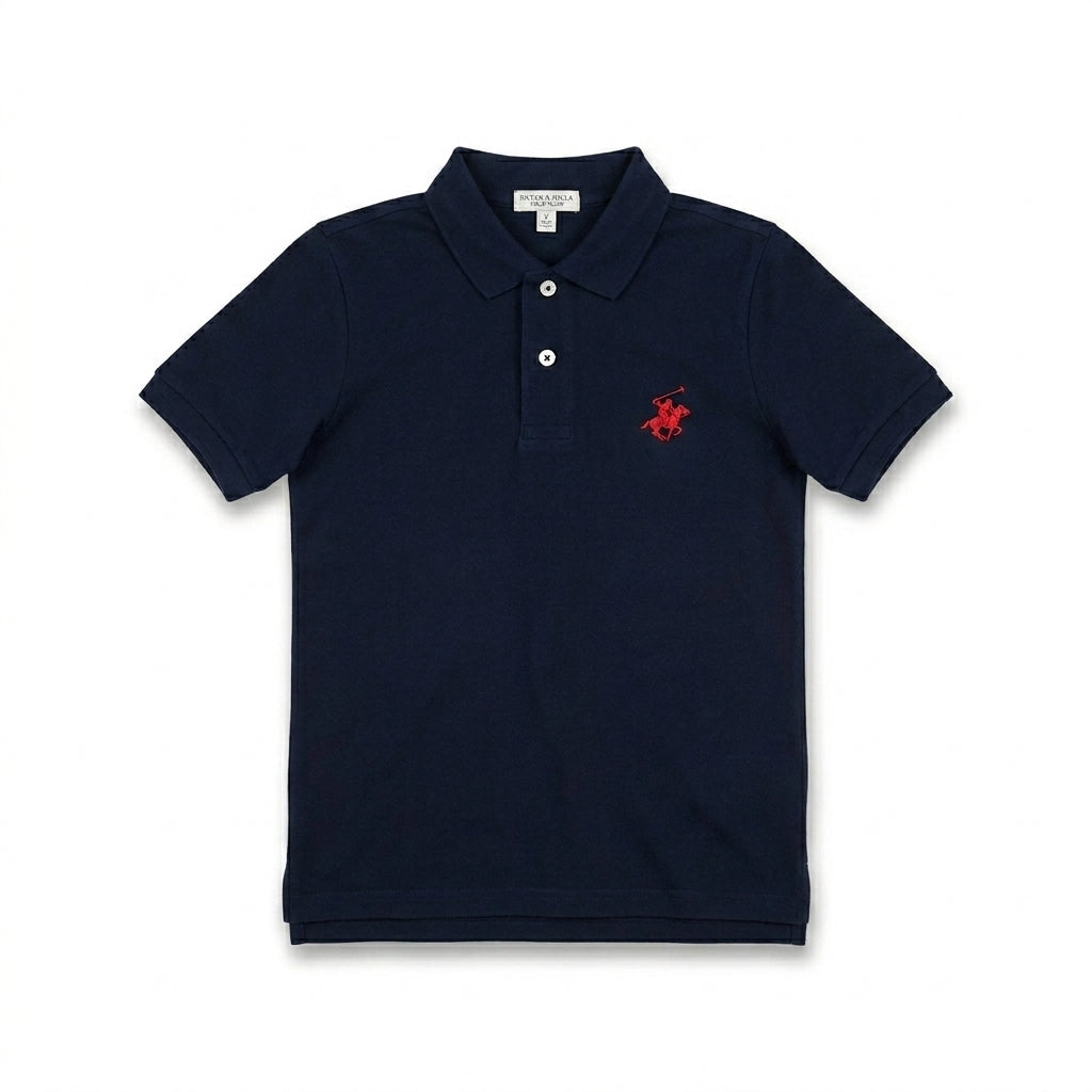 Boys Navy Blue Polo Shirt