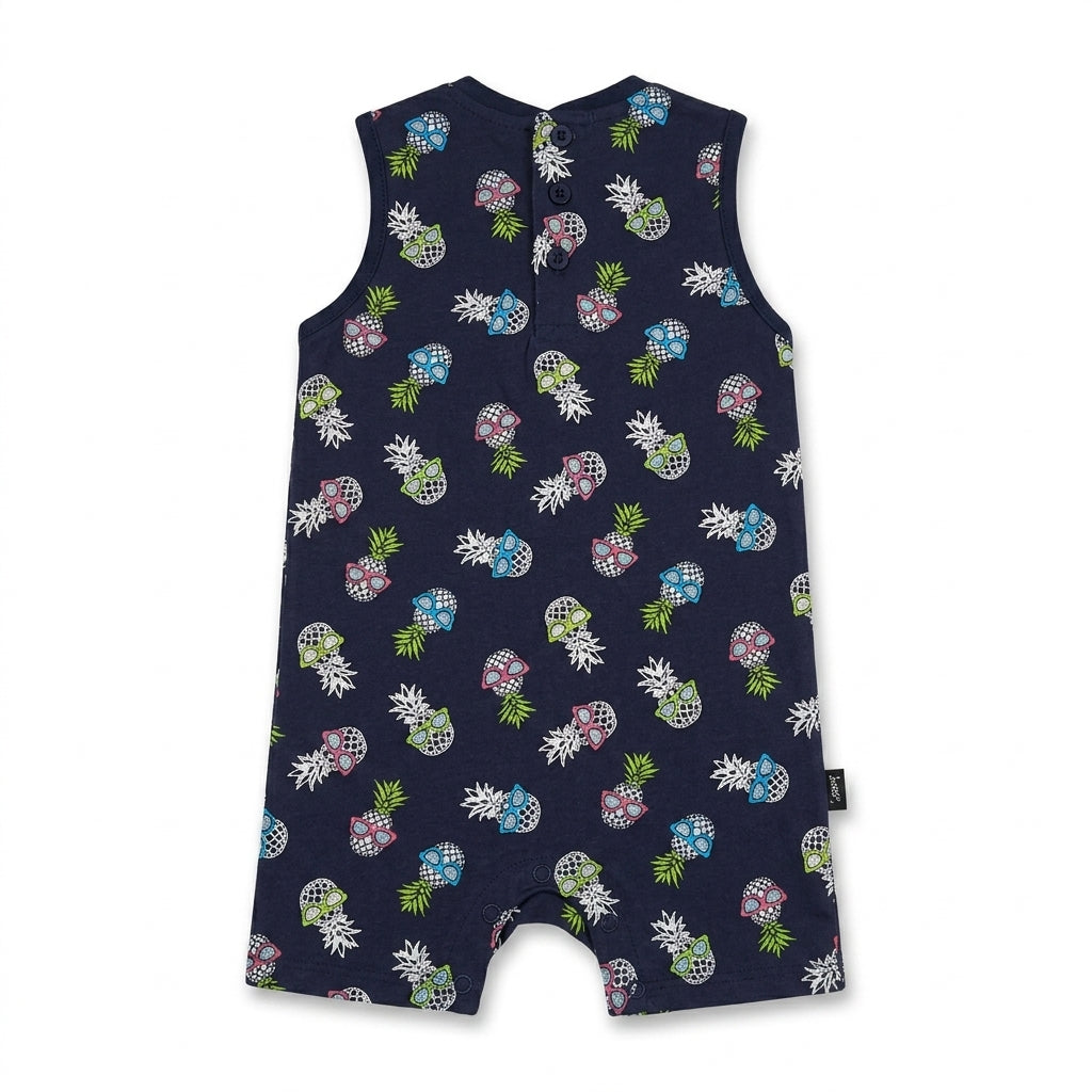 Baby Boys’ Navy Pineapple Print Bodysuit