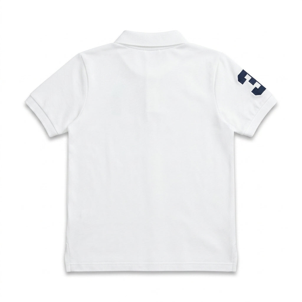 Classic White Kids Polo Shirt