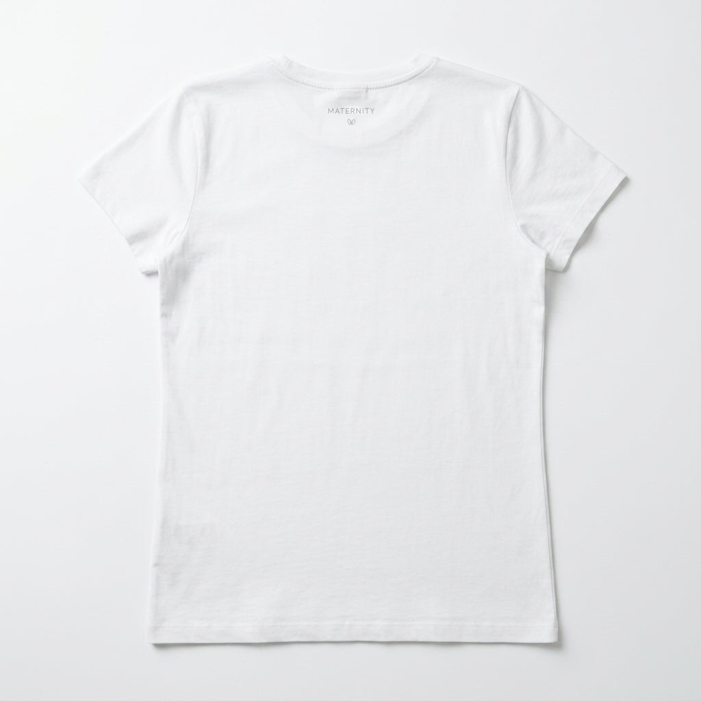 Girls White Rhinestone Horse Graphic T-Shirt