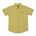 Boys Mustard Striped Casual Shirt