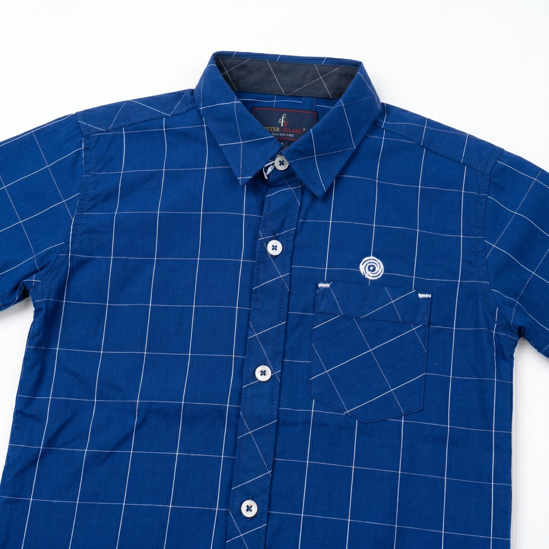 Boys Classic Blue Checkered Casual Shirt
